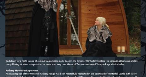 Game of Thrones® Tour – Glamping Mini Breaks at Winterfell Castle