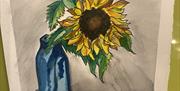 Sunflower representing Ukraine