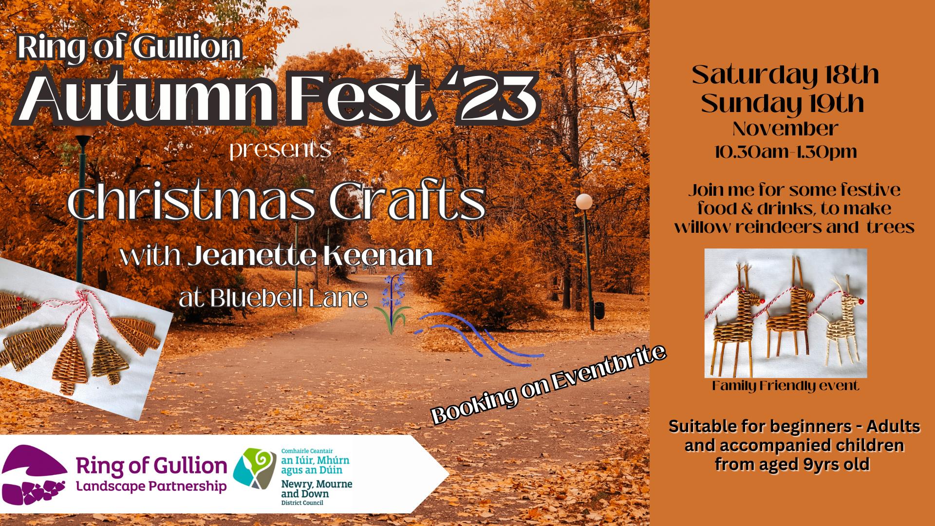 Ring of Gullion Autumn Fest23 - Willow weaving Christmas Crafts