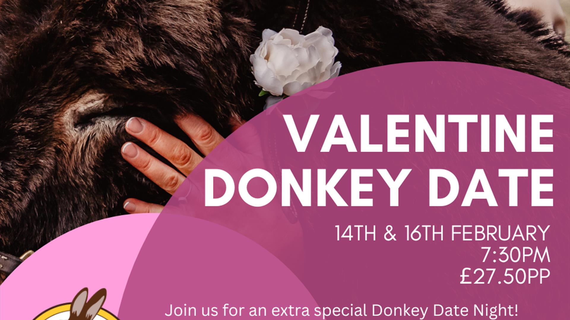 Valentine Donkey Date Poster