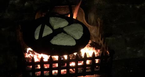 Making Soda Breads the traditional way over an open fire