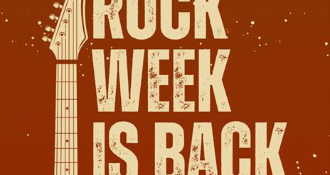 Guitar poster advertising Rock Week