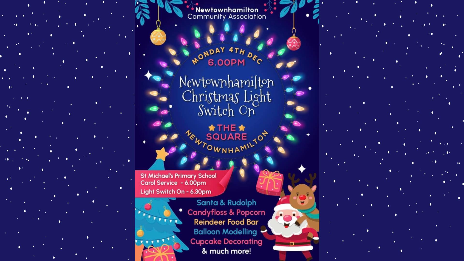 Newtownhamilton Christmas Lights Switch on