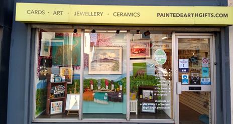 Painted Earth Shop Front Window Display