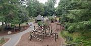 Children enjoying playing in Slieve Gullion Adventure Playpark in Slieve Gullion Forest Park