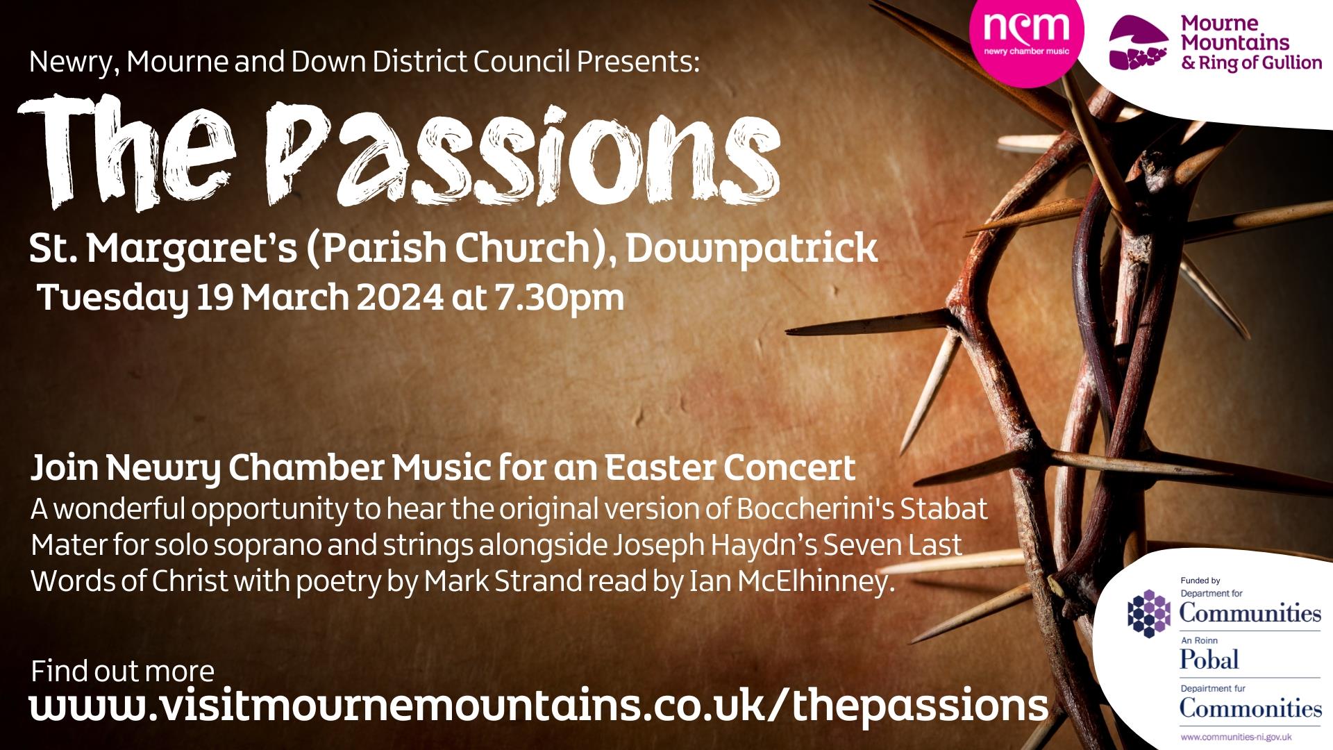 The Passions Easter Concert poster
