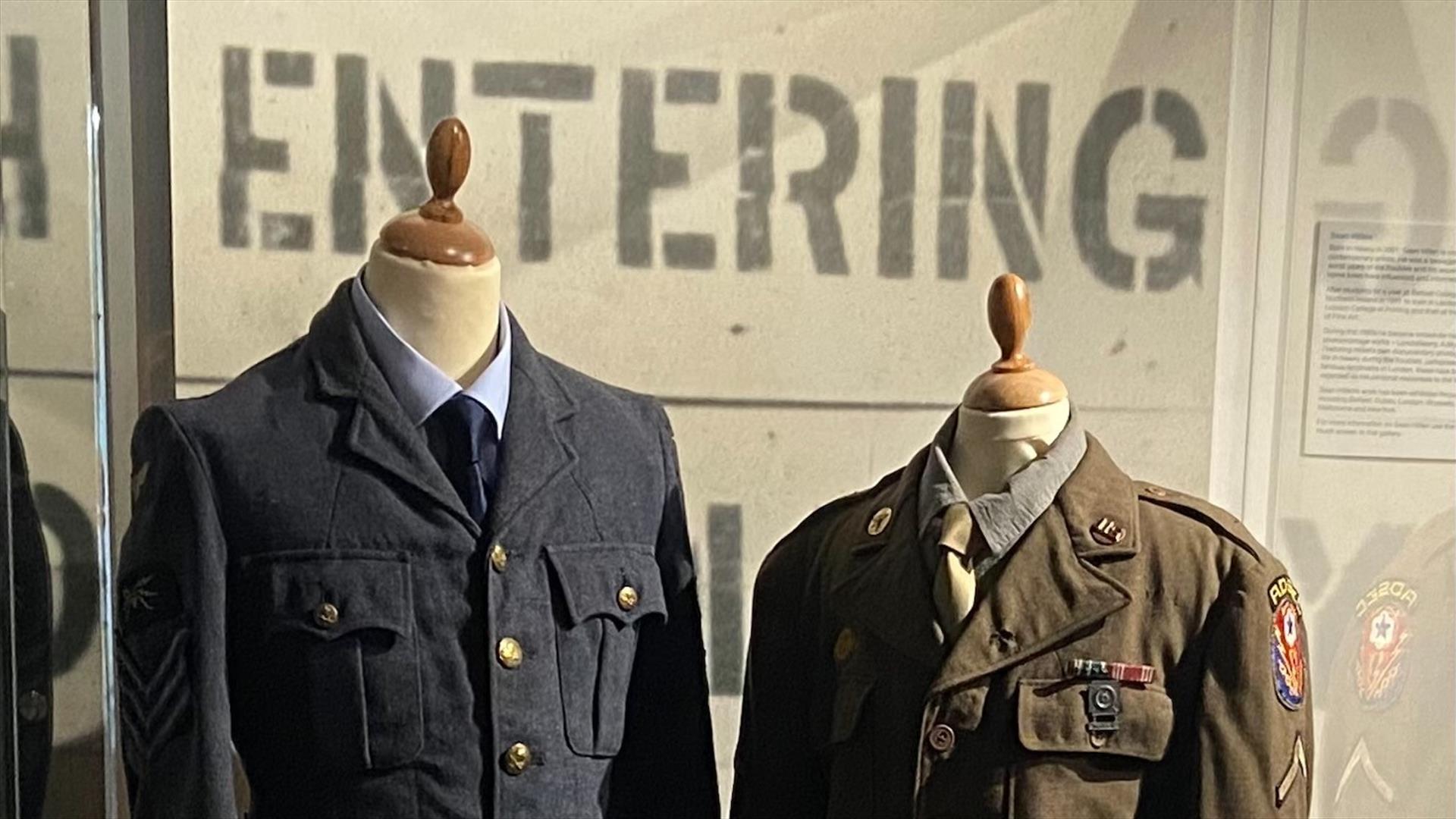 World War Two uniforms on display