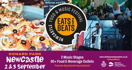 Eats and Beats Festival, event takes place from 2-3 September in Newcastle County Down.
