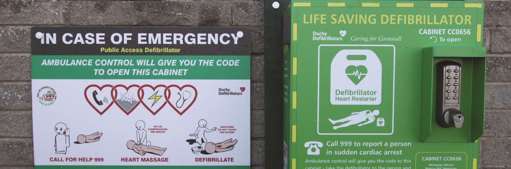 Newquay Library Defibrillator