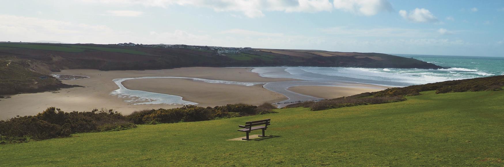 View Over Crantock Beach