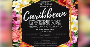 Newquay Tretherras presents a Tropical Caribbean Evening 2024 at Newquay Orchard