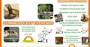 Screech Owl Sanctuary: SUMMER FEAST EVENINGS