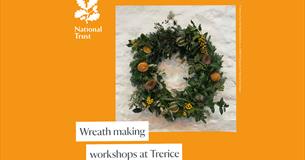 Christmas wreath making workshop at Trerice 2024
