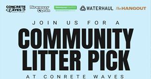 Community Litter Pick at Concrete Waves