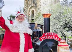 Father Christmas at Lappa Valley this December 2024