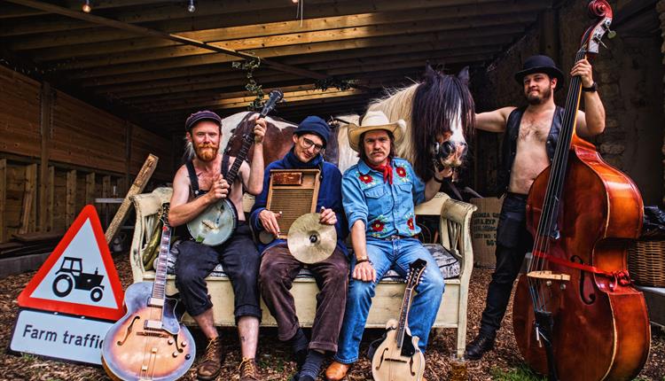 The Swamp Stomp String Band at Project 83