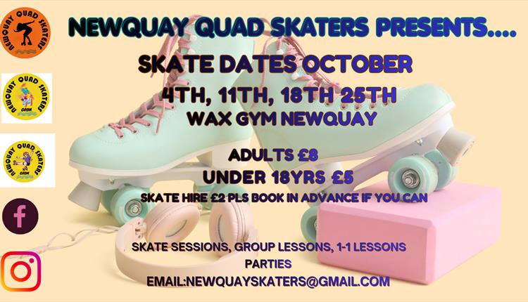 Newquay Quad Scaters Roller Derby at WAX Gym 2026