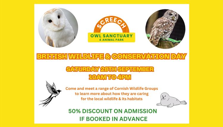 British Wildlife & Conservation Day at the Screech Owl Sanctuary 2024