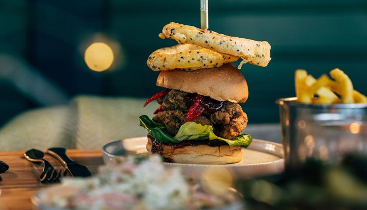 Bonfire and burger night at The Beach Hut