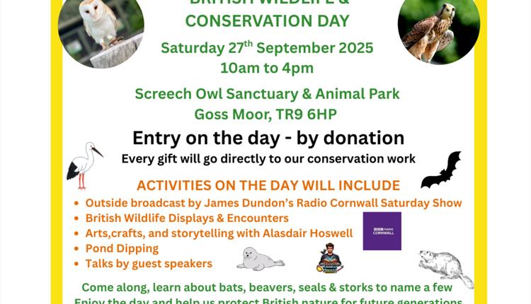British Wildlife & Conservation Day at Screech Owl Sanctuary