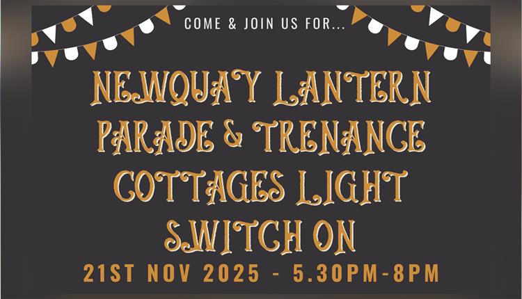Newquay Lantern Parade & Trenance Cottages Light switch-on