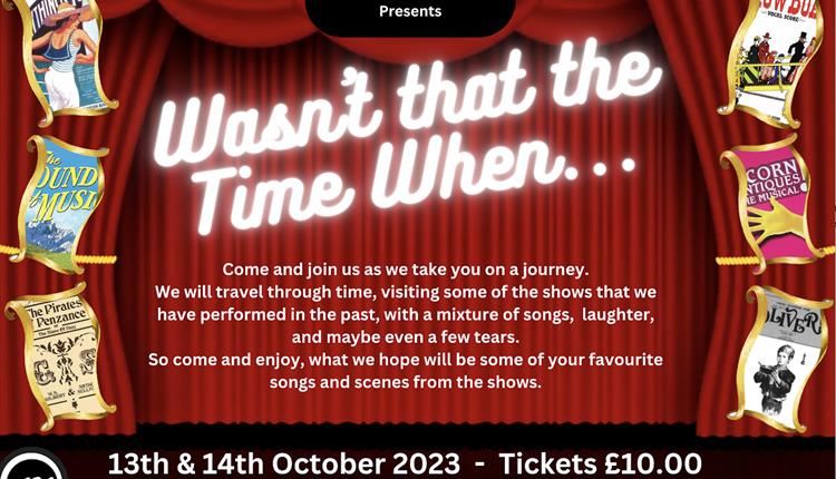 Newquay Stage Company presents 'Wasn’t That The Time When' at Newquay's Lane Theatre