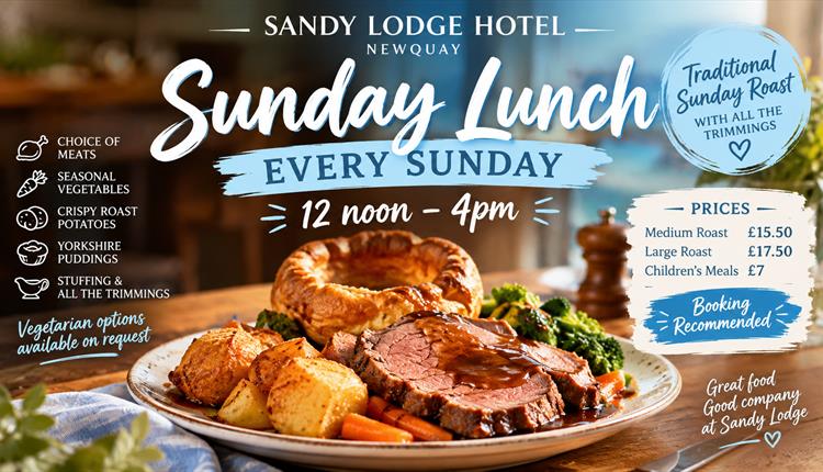 Sunday Lunch at the Sandy Lodge Hotel 2026
