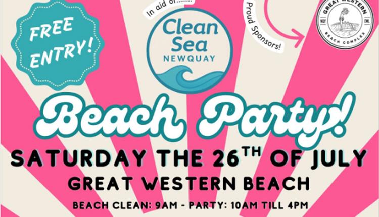 Clean Sea Newquay Beach Party