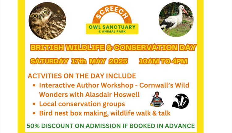 British Wildlife & Conservation Day at the Screech Owl Sanctuary