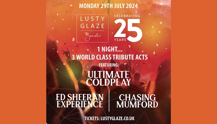 25TH Anniversay Tribute Concert: Coldplay, Chasing Mumford & The Ed Sheeran Experience 2024