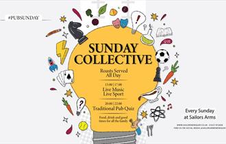 SUNDAY COLLECTIVE: All Day Roasts & Pub Quiz at Sailors Arms