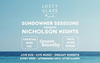Lusty Glaze Beach Sundowner Sessions - DJ Groove Smoothy