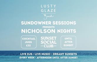 Lusty Glaze Beach Sundowner Sessions - Sunset Social Club
