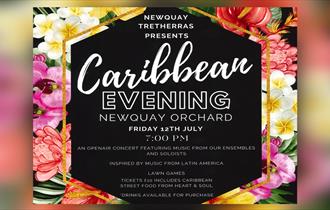 Newquay Tretherras presents a Tropical Caribbean Evening 2024 at Newquay Orchard