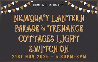 Newquay Lantern Parade & Trenance Cottages Light switch-on