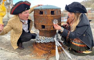Pirate Comedy Juggling Show at The Boathouse on Newquay Harbour