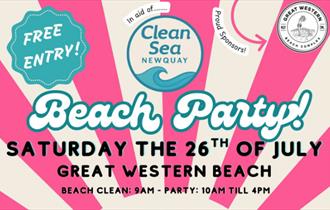 Clean Sea Newquay Beach Party
