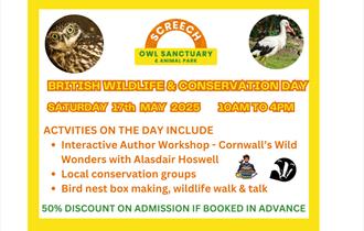 British Wildlife & Conservation Day at the Screech Owl Sanctuary