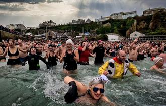 New Year's Day 2025 'Dip for Clic' @ Newquay Harbour