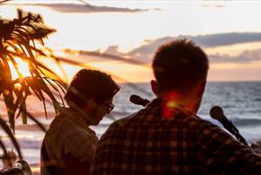 Sundowner Sessions on Lusty Glaze Beach