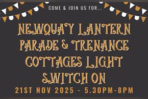 Newquay Lantern Parade & Trenance Cottages Light switch-on
