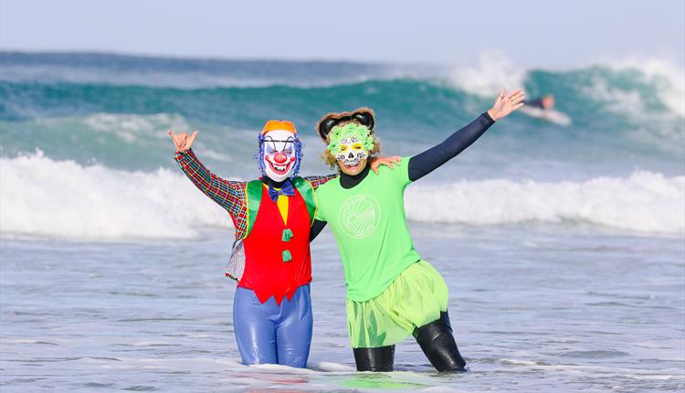 Halloween Surf with Newquay Women's Surf Club