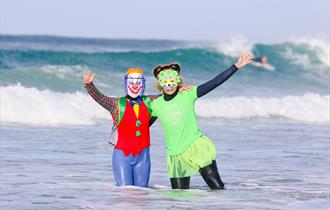 Halloween Surf with Newquay Women's Surf Club