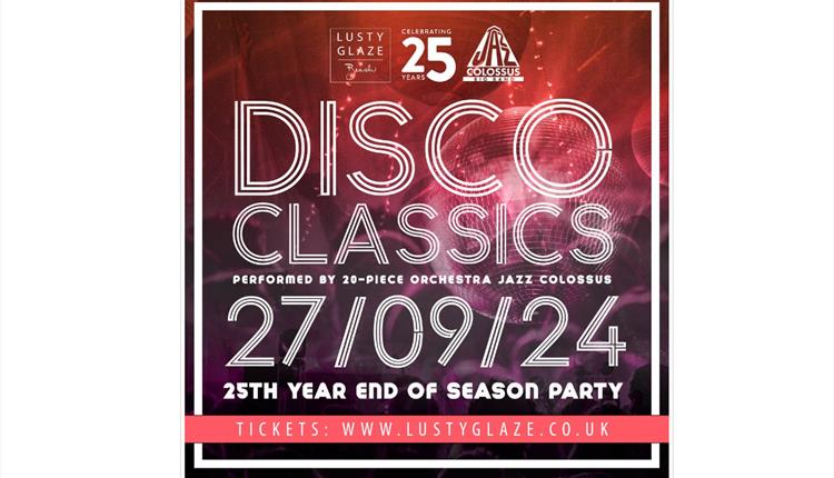 2024 Disco Classics 20 piece Orchestra Jazz Colossus at Lusty Glaze Beach