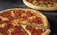 two of our favourites, the Pepperoni Passion and the Vegetarian Supreme!