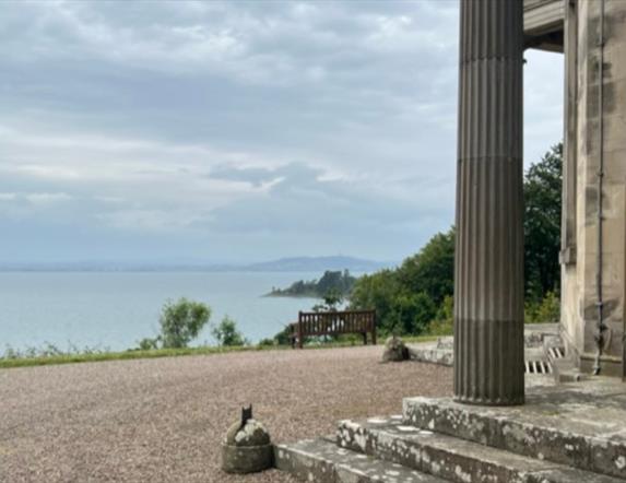 View over Strangford Lough from the Temple of the Winds Mount Stewart