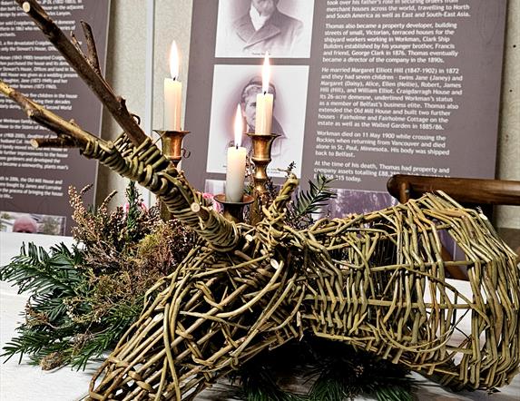 Weave a Willow Stag's Head in the Walled Garden, Helen's Bay