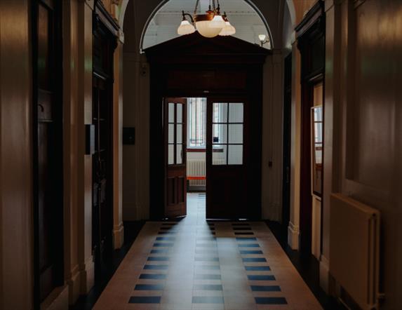 Image of doors to the Ulster Museum Lecture Theatre