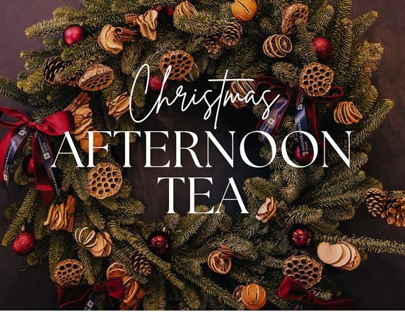 An elegant Christmas afternoon tea