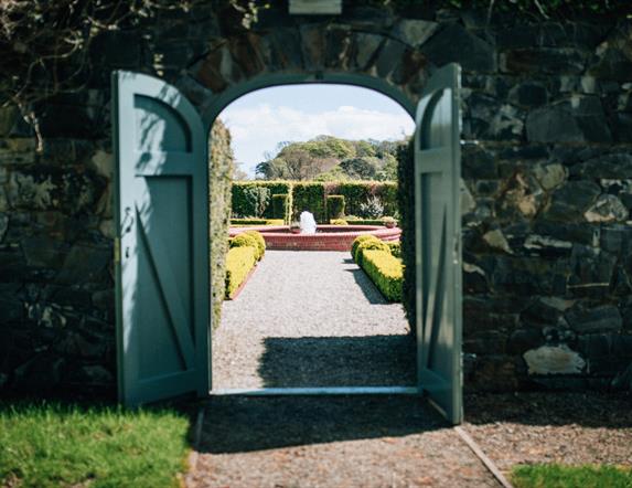 Open Gates to Walled Garden in Montalto
